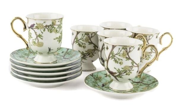 Secret Garden 6lı Kahve Fincanı Seti 90cc