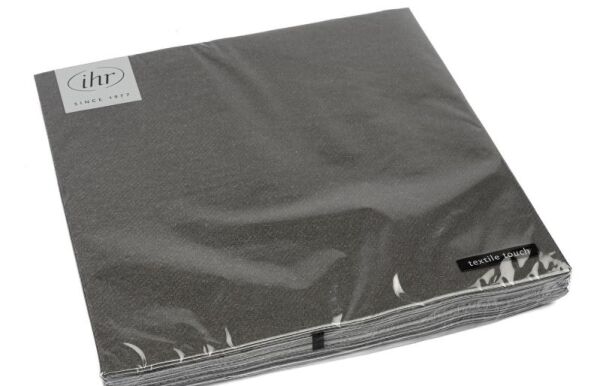 Dark Grey 12li Kağıt Peçete 40x40cm