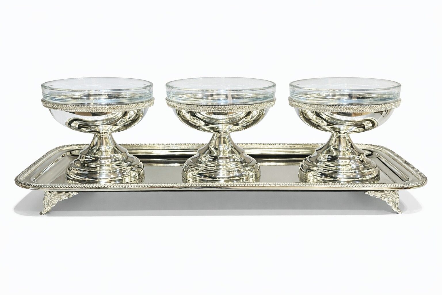 İNGİİLİZ  BORDÜR BATON TEPSİ*1900S İNGİLİZ