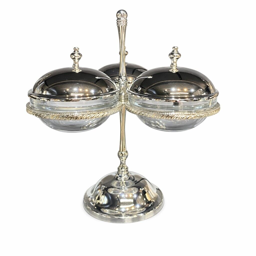 İNGİLİZ BORDÜR ASKILI KAPAKLI ÜÇLÜ REÇELLİK