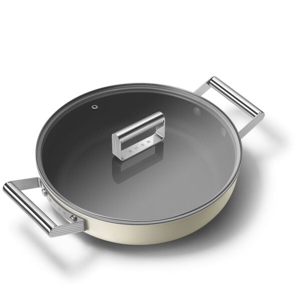 Smeg Cookware 50''S Style Krem Tava 28 Cm 3,7 Lt