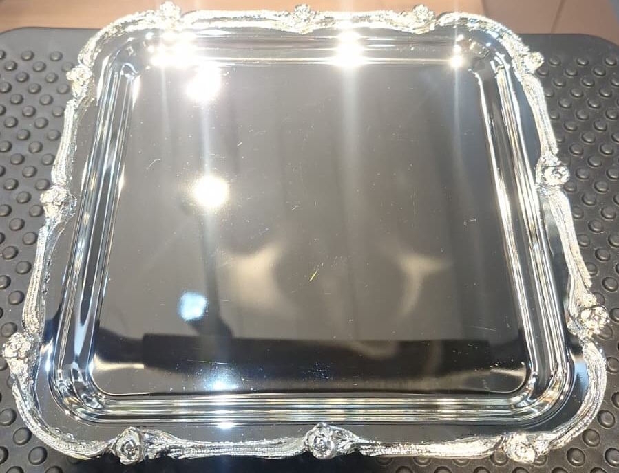 ÇİÇEK BORDÜR 22*22 CM KARE KAHVETEPSİSİ