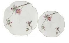 Peachy 4 Prç 2li Pasta 19cm ve Servis Tabağı 25cm Seti