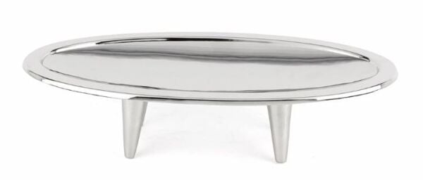 Gümüş Nikel Ayaklı Sunumluk 41x23x10cm