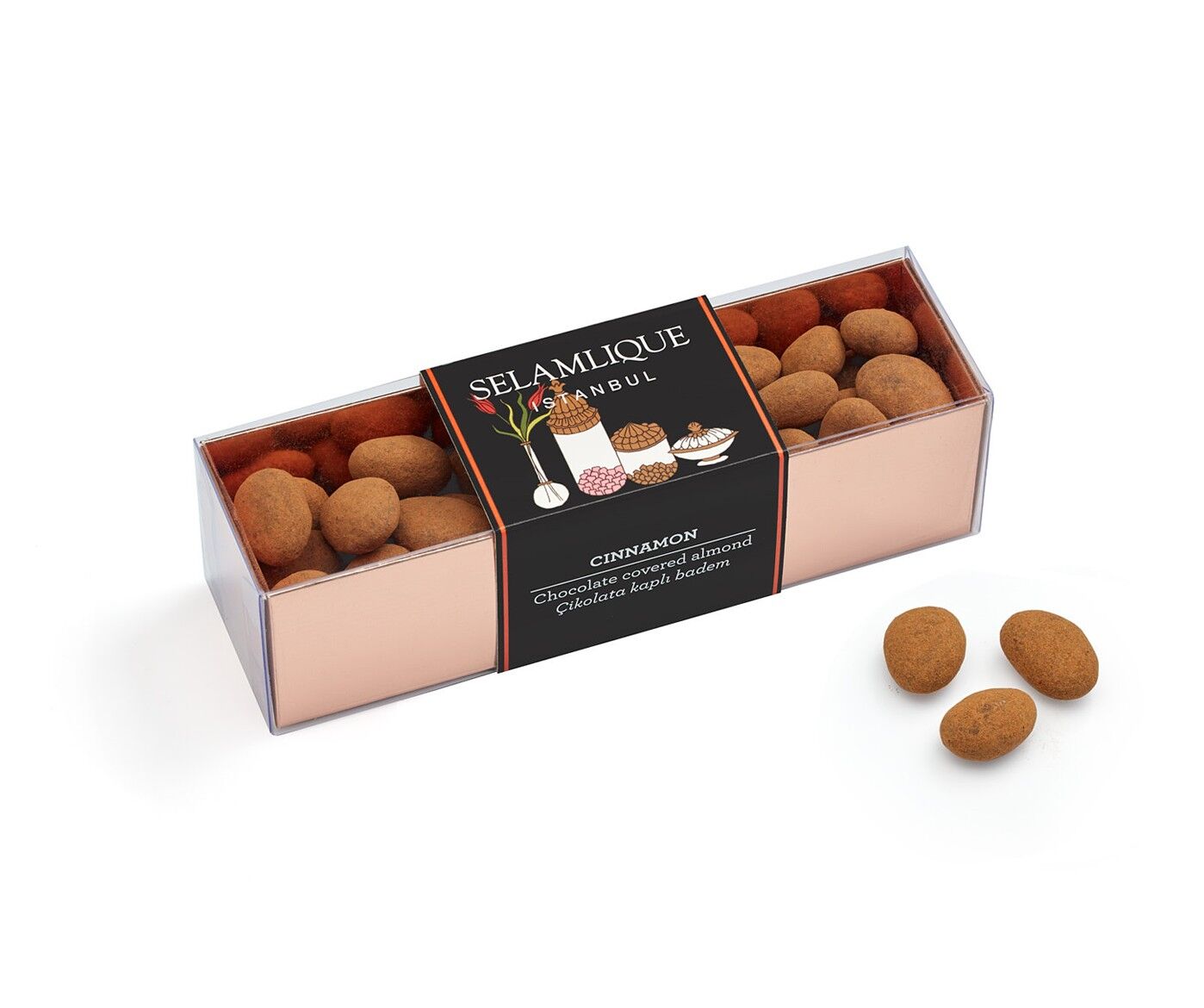 TARÇINLI ÇİKOLATALI BADEMLER 250G