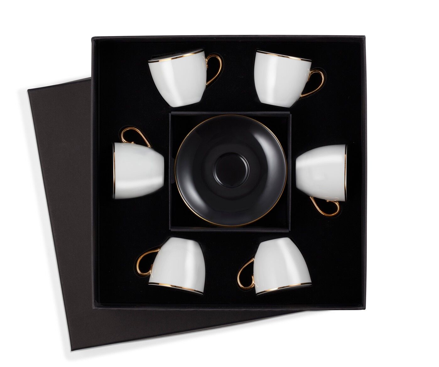 6'LI KLASİK SİYAH TÜRK KAHVESİ FİNCANLARI