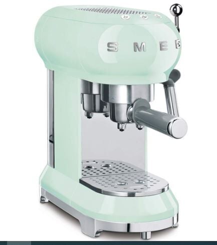 Smeg 50's Style Retro Pastel Yeşil Manuel Espresso Kahve Makinesi