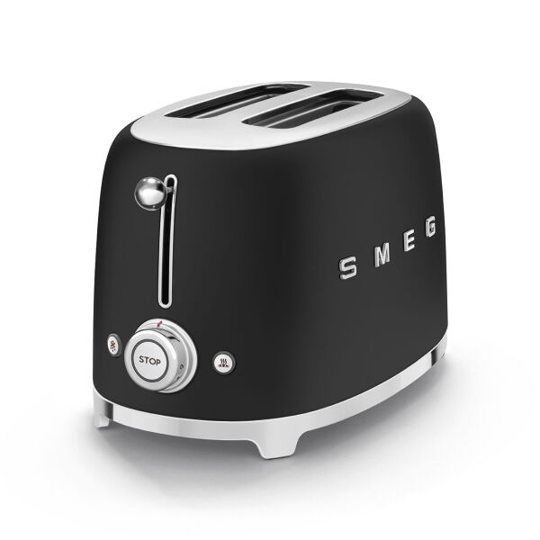Smeg 50's Style Retro Mat Siyah 2x1 Ekmek Kızartma Makinesi
