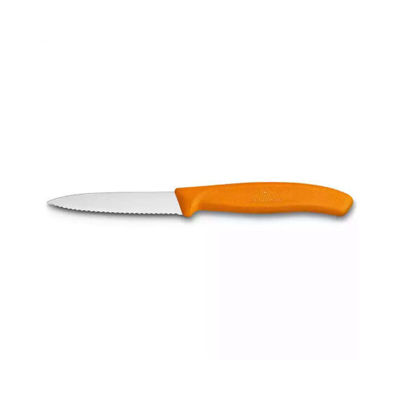 Victorinox 6.7636.L119 8cm Turuncu Tırtıklı Soyma Bıçağı