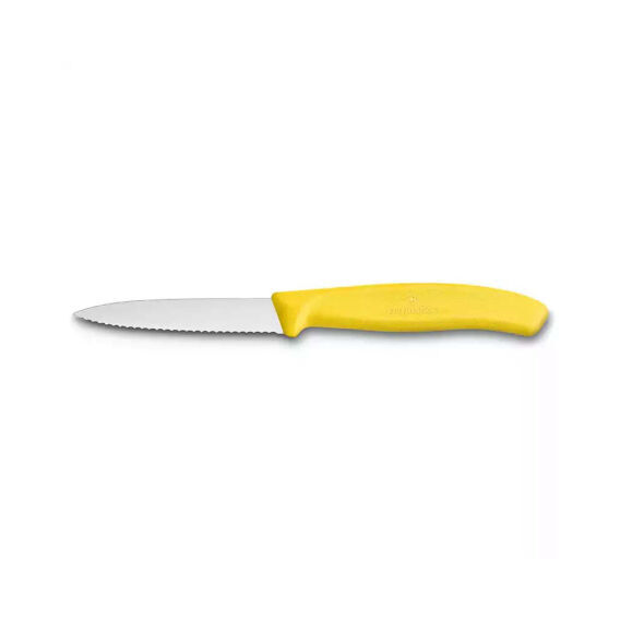 Victorinox 6.7636.L118 8cm Sarı Tırtıklı Soyma Bıçağı