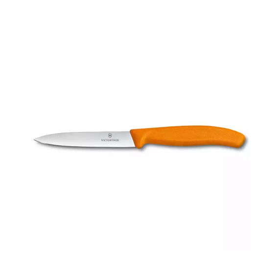 Victorinox 6.7706.L119 10cm Turuncu Düz Soyma Bıçağı