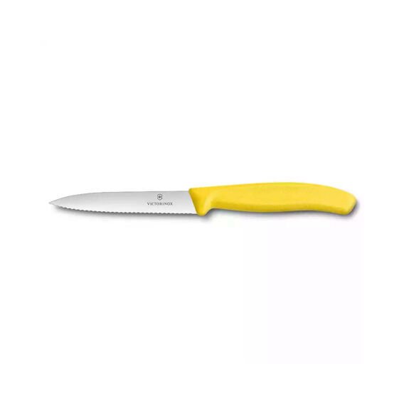 Victorinox 6.7736.L8 10cm Sarı Tırtıklı Soyma Bıçağı