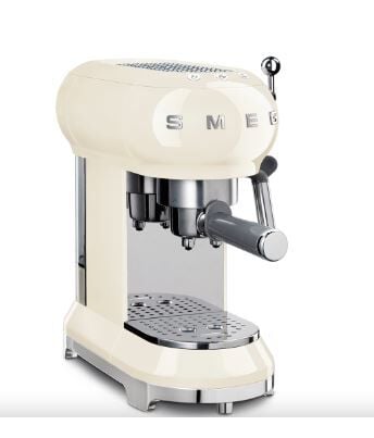 Smeg 50's Style Retro Krem Manuel Espresso Kahve Makinesi