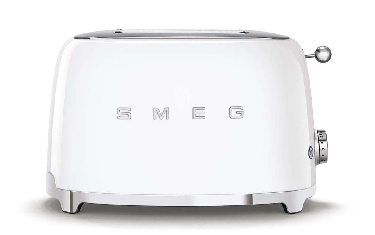 Smeg 50's Style Retro Beyaz 2x1 Ekmek Kızartma Makinesi
