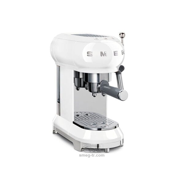 Smeg 50's Style Retro Beyaz Manuel Espresso Kahve Makinesi