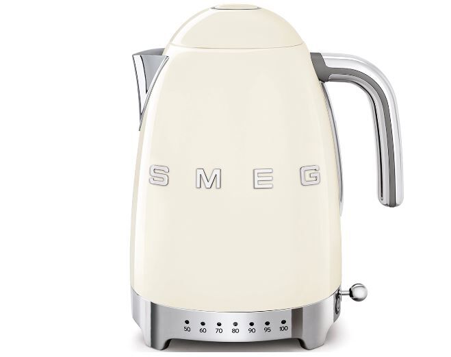 Smeg 50's Style Retro Krem Isı Ayarlı Kettle