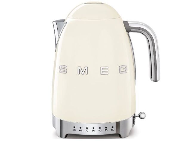 Smeg 50's Style Retro Krem Isı Ayarlı Kettle