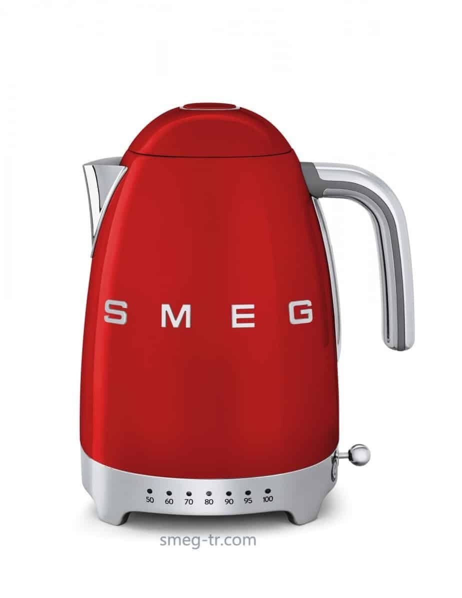 Smeg 50's Style Retro Kırmızı Isı Ayarlı Kettle
