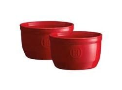EH Fırın Kabı Ramekin No.10 2'li Set  0,25 Lt Kırmızı Ç:10 -Y:6 cm -244010
