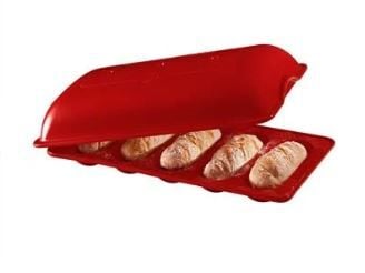EH 5'li Baget Ekmek / Fırın Kabı 39x23 cm Kırmızı -345519