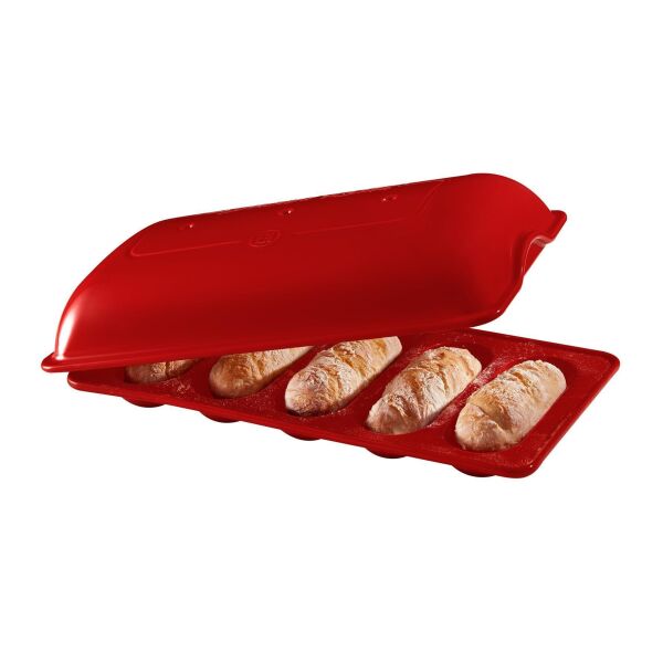EH 5'li Baget Ekmek / Fırın Kabı 39x23 cm Kırmızı -345519