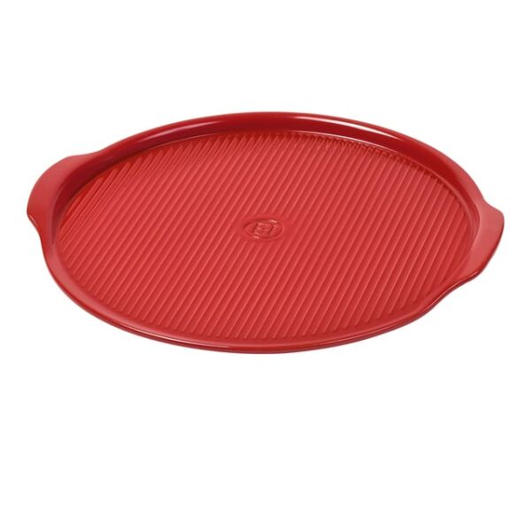 EH Pizza/Fırın Kabı Yuvarlak  40 cm Kırmızı/Burgundy