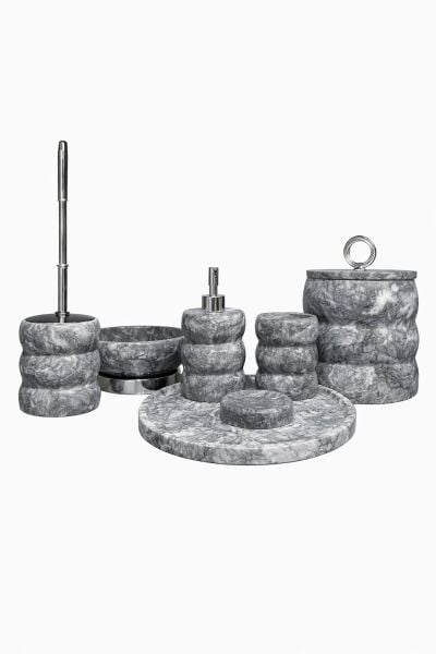 Banyo Seti Gri mermer 7 prç 4210