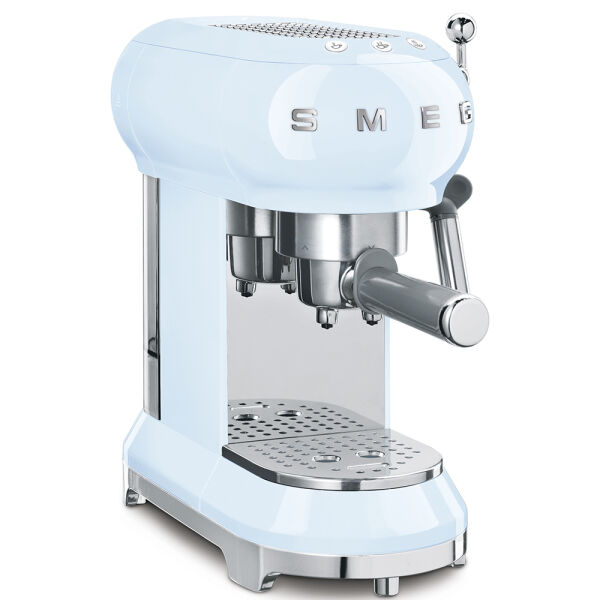 Smeg 50's Style Retro Pastel Mavi Manuel Espresso Kahve Makinesi