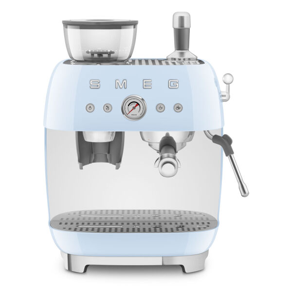 Smeg 50's Style Retro Pastel Mavi Öğütücülü Espresso Kahve Makinesi