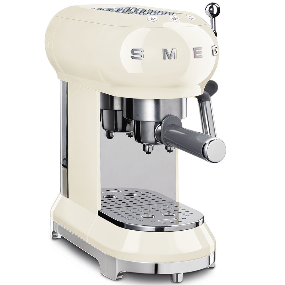 Smeg 50's Style Retro Krem Manuel Espresso Kahve Makinesi