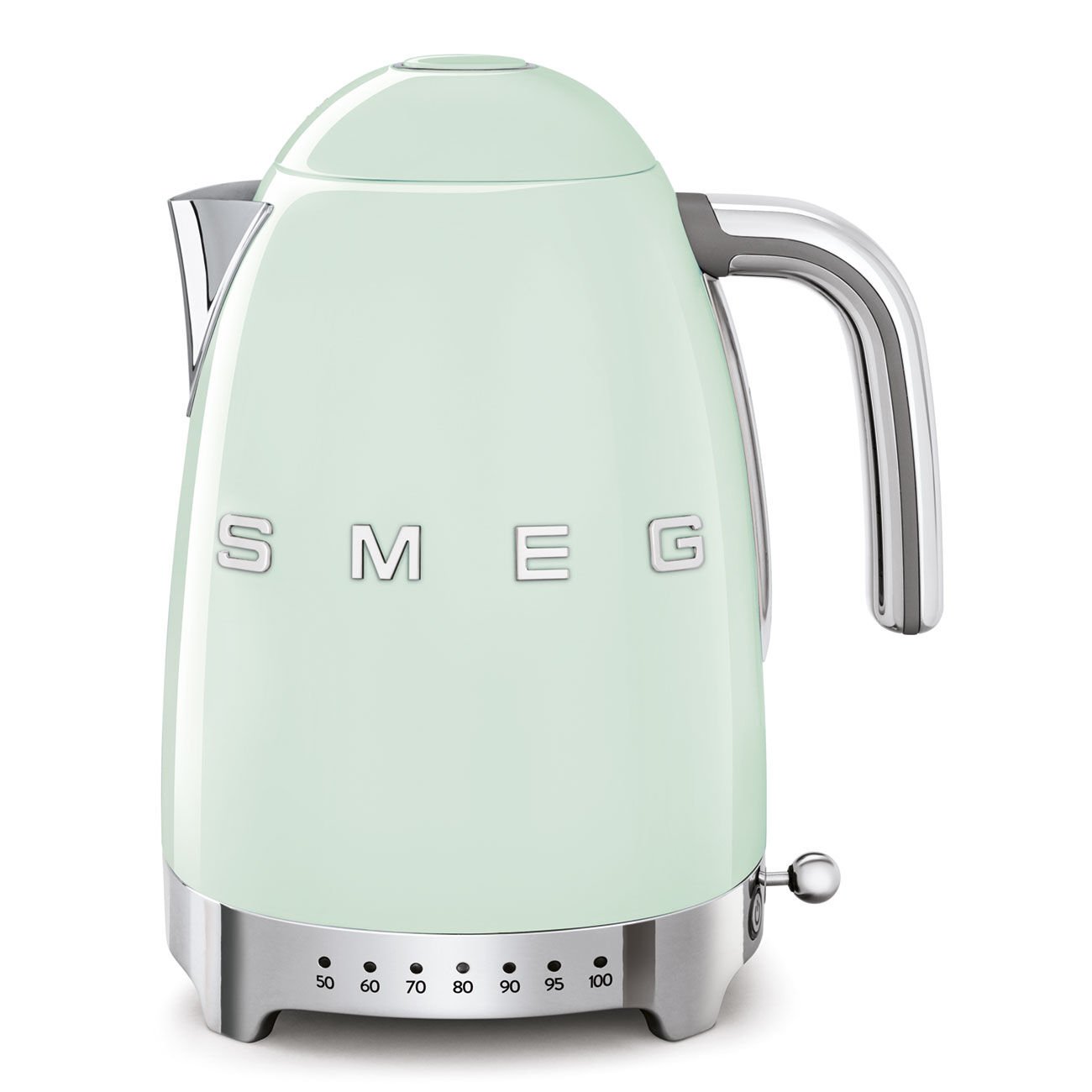 Smeg 50's Style Retro Pastel Yeşil Isı Ayarlı Kettle