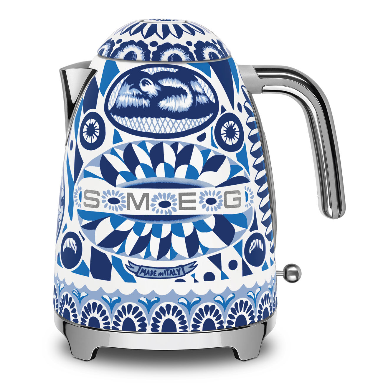 Smeg 50's Style Retro Blue Mediterrano Kettle