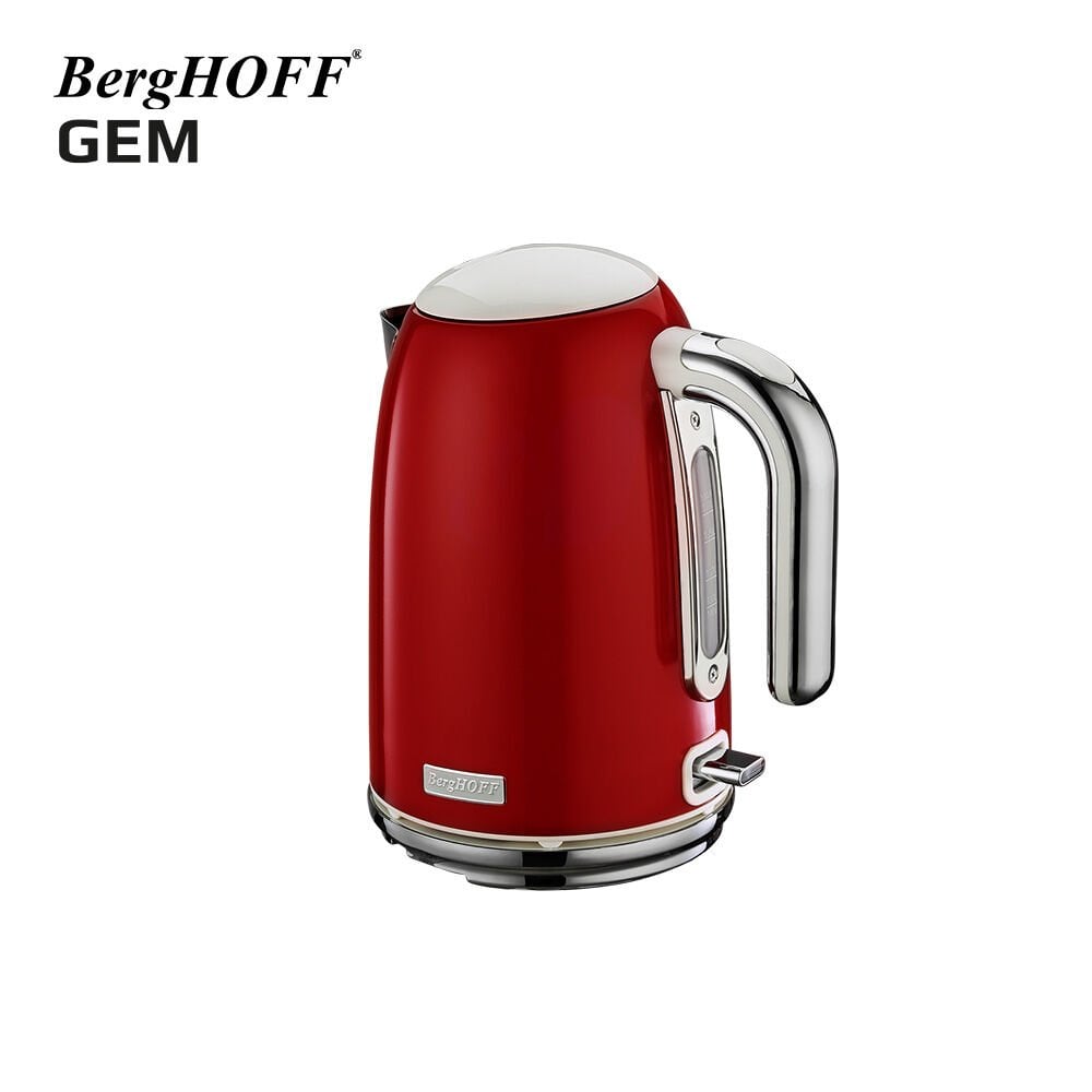  BergHOFF GEM RETRO 1.7 Litre Kırmızı Su Isıtıcısı