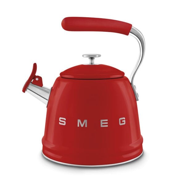 Smeg 50's Style Retro Kırmızı Islıklı Kettle