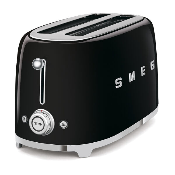 Smeg 50's Style Retro Siyah 2x2 Ekmek Kızartma Makinesi