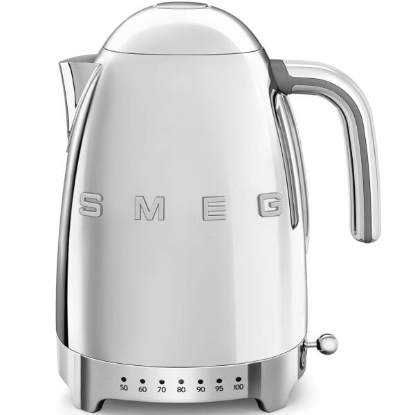 Smeg 50's Style Retro Paslanmaz Çelik Isı Ayarlı Kettle