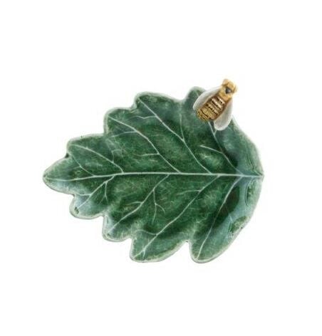 Oak Tree Leaf with Bee 14cm