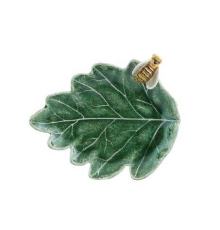 Oak Tree Leaf with Bee 14cm